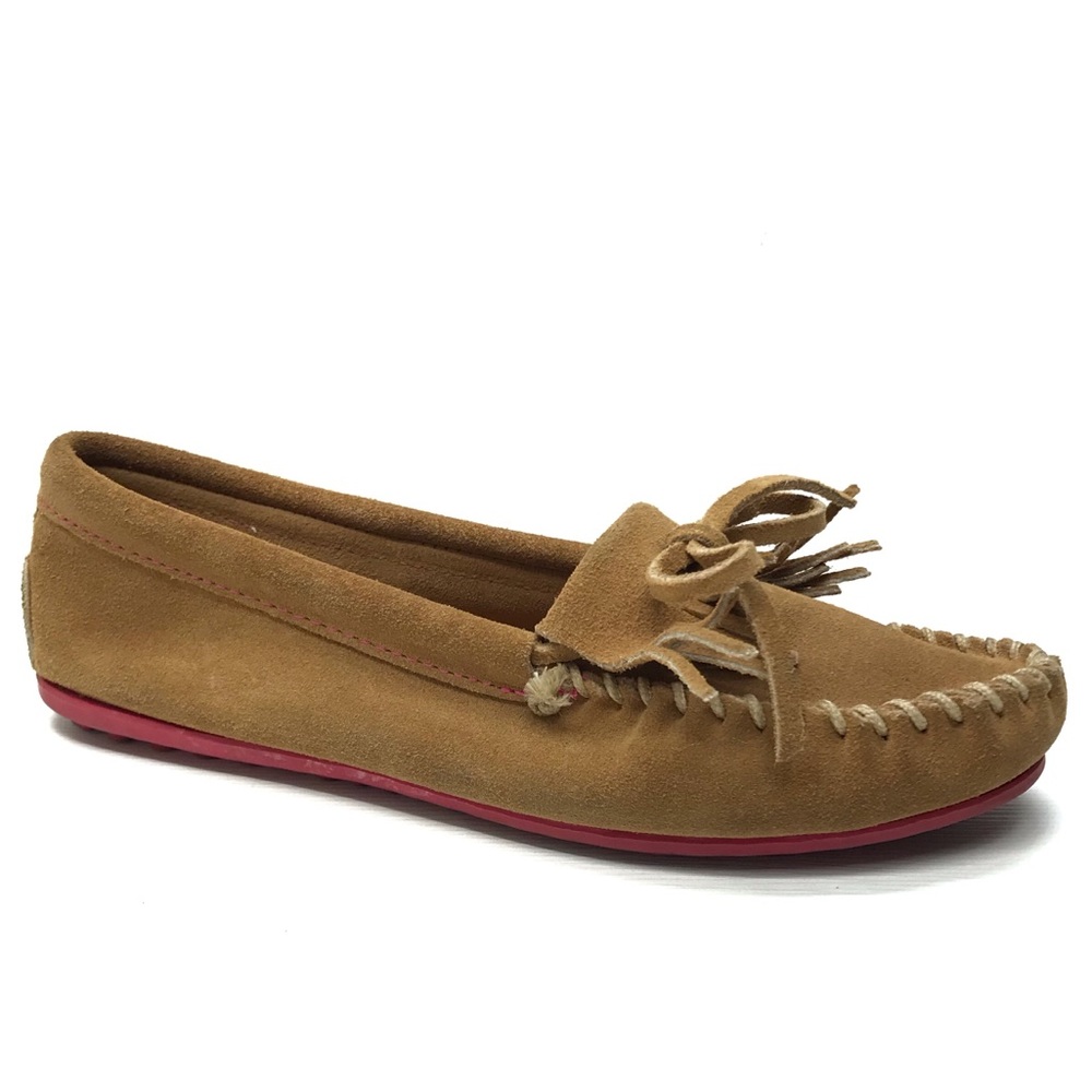 MINNETONKA Tan Suede Moccasins 7